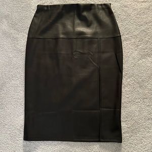 Socialite Faux Leather Skirt